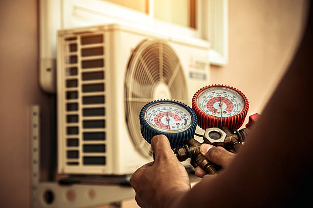 Professional Hvac technician working in North Beach, MD